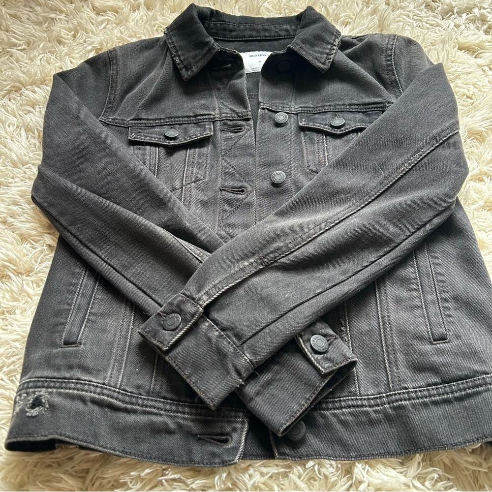 Old Navy Distressed Jean Jacket